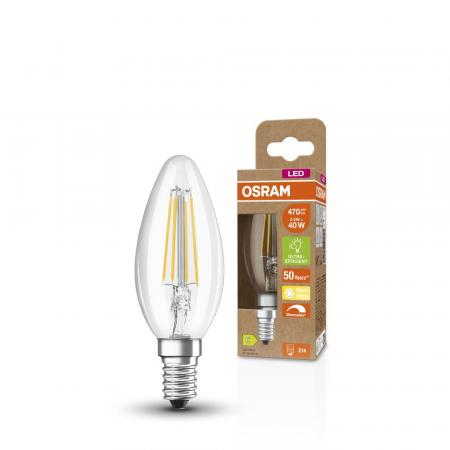 OSRAM E14 SUPERSTAR+ CLASSIC LED Lampe Kerzenform dimmbar 2,9W wie 40W 2700K warmweißes Licht